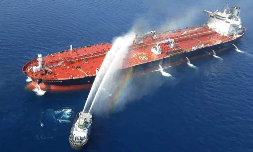 Oman tanker fire