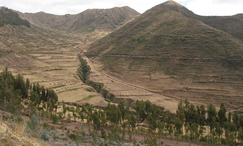 Fault line in Peru