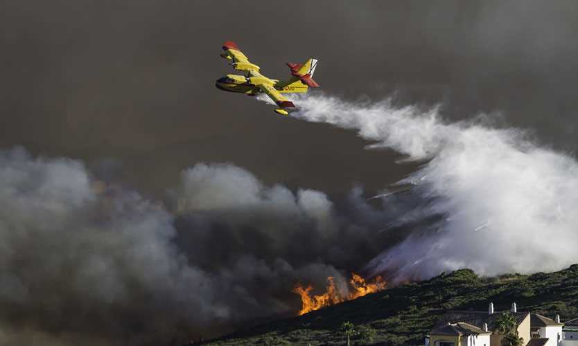 Wildfire in Spain