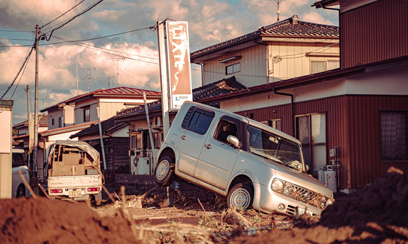 Typhoon Hagibis damage in Japan