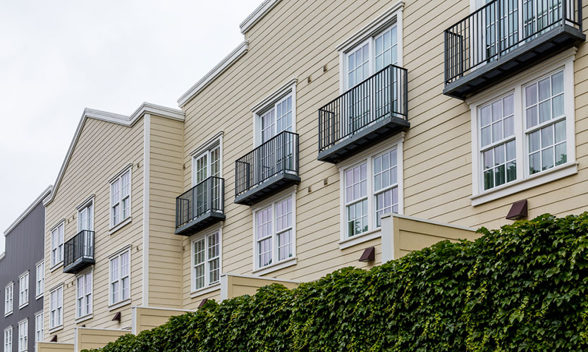 Condominium siding