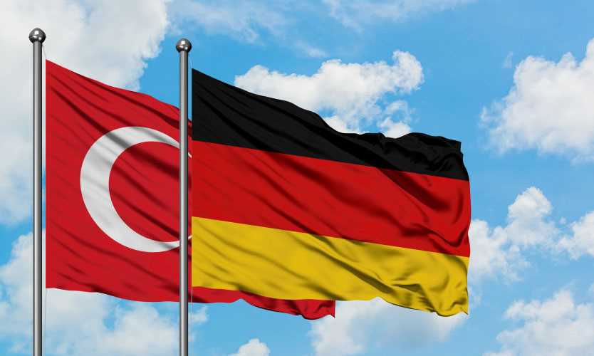 Turkey and Germany flags