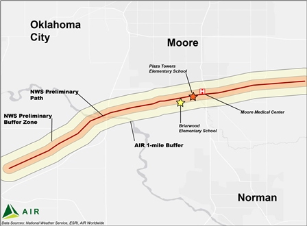 Property valued at $6 billion in track of Oklahoma tornado: Modeler