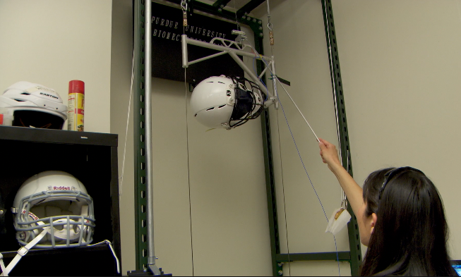 Purdue looks to improve football helmet sensors, lower risk