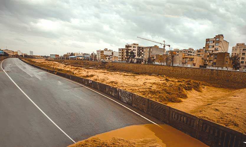 Flooding in Shiraz, Iran, March 2019