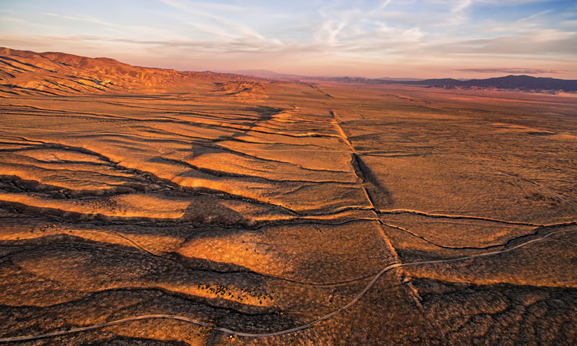 San Andreas fault in California