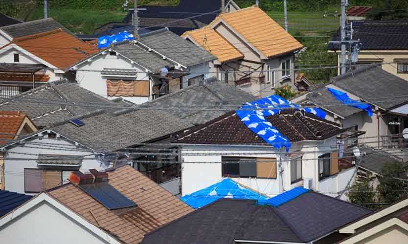 Damage from Typhoon Jebi in Japan