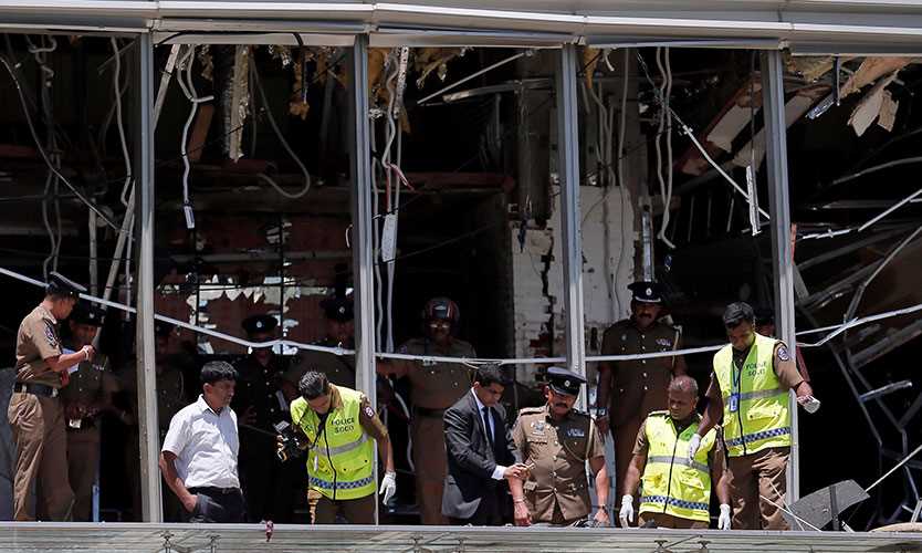 Hotel Shangri La, Sri Lanka, after Easter bombing