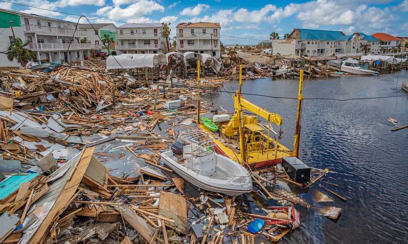 Mexico Beach, Florida, after Hurricane Michael