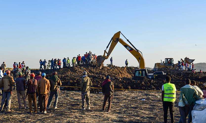 Ethiopian Airlines crash site