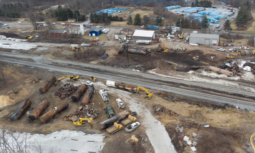 Railroad in Ohio derailment ordered to pay for cleanup