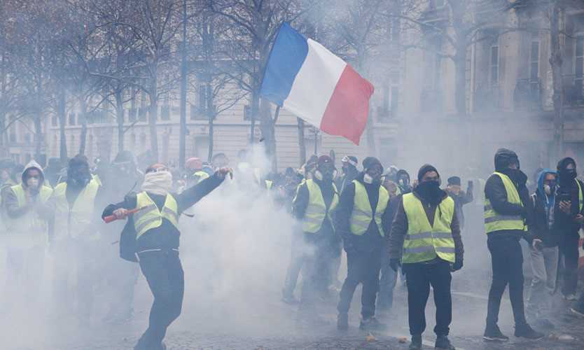 Yellow vest protests in Paris